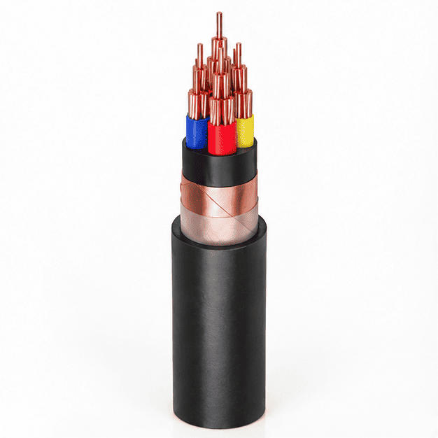 Kabel 0.6/1 (1.2) kV, NYSY (Cu / PVC / CTS / PVC)