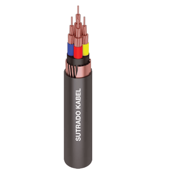Kabel NYCY 0.6/1 (1.2) kV, NYCY (Cu / PVC / CWS / PVC)